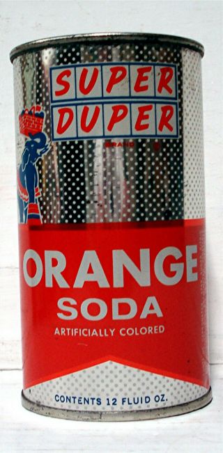 Duper Orange Soda - 12 Oz.  Flat Top Can - Aurora,  Oh