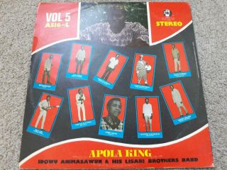 IDOWU ANIMASAWUN Apola Sounds Parade VOL 5 - DEEP PSYCH AFRO JUJU Nigerian Press 4
