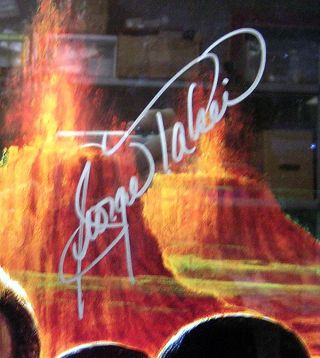 STAR TREK Classic Crew Autographed Framed Print - Doohan/Kelley/Nimoy - Scoreboard 7