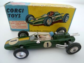 Vintage Corgi 155 Lotus Climax Formula 1 Racing Car 1964 - 69 Vgc