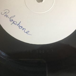 BEATLES Abbey Road Parlophone LP TEST PRESSING ARCHIVE WHITE LABEL 3