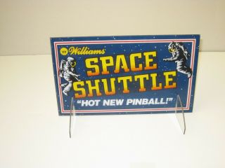 Space Shuttle Pinball Topper Wtih Legs - Awesome