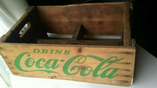 Coke Crate Green Lettering 10/59 Coca - Cola