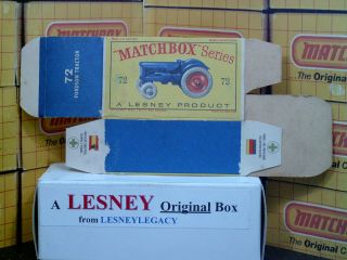 Matchbox Lesney 72a Fordson Major Tractor Type D Empty Box Only 4