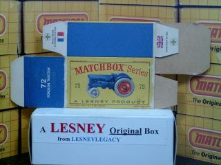 Matchbox Lesney 72a Fordson Major Tractor Type D Empty Box Only 5