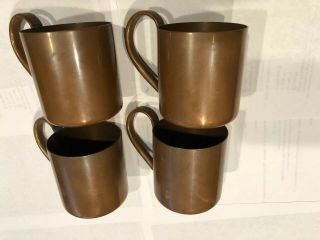 (4) VINTAGE Moscow Mule Mug - 100 Copper From the 1940 ' s Cock ' n Bull Product 7