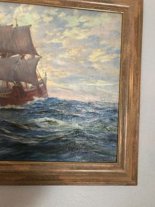 painting by Anton Otto Fischer 1923 professionally cleaned and framed 3