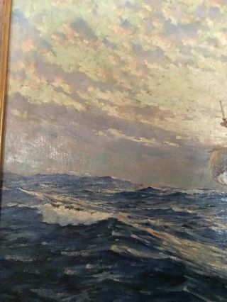 painting by Anton Otto Fischer 1923 professionally cleaned and framed 6
