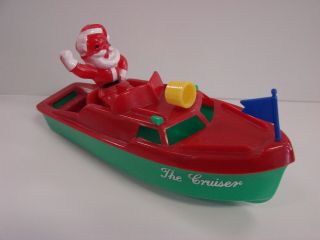 Rosen Bros Rosbro Christmas Var.  Santa & The Cruiser Boat