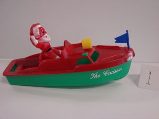 Rosen Bros Rosbro Christmas Var.  Santa & the Cruiser Boat 2