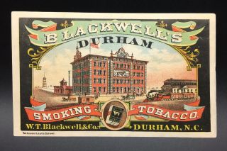 W.  T.  Blackwell Smoking Tobacco Advertising Trade Card,  St.  Louis,  Mo