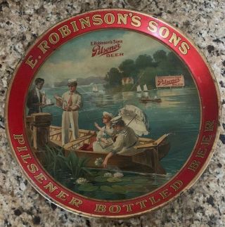 E.  Robinson’s Sons 12” Beer Tray Pilseners Beer