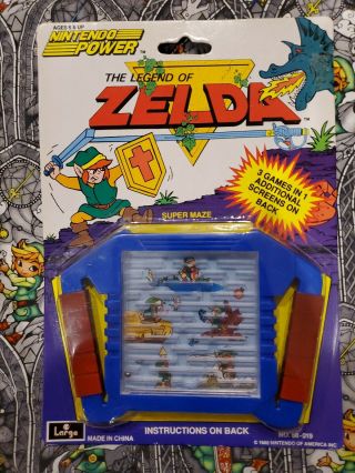 Legend Of Zelda Vintage Maze 1988 Largo Nintendo Power