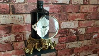 Hendricks Gin Magnifying Stand With Empty Gin Bottle Very Harry Potter Style