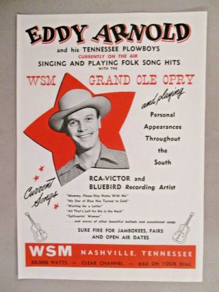 Eddy Arnold Print Ad - 1944