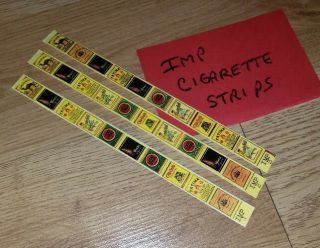 Imp Cigarette Set Of Reel Strips For Antique Slot Machine Trade Stimulator