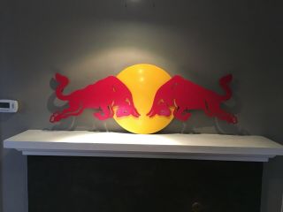 Rare Red Bull Metal Sign 5