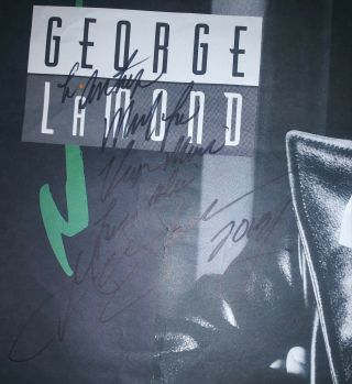 Rare Freestyle SIGNED TO ME :) George Lamond 23 1/2 x 23 1/2 Poster AUTOGRAPHED 2