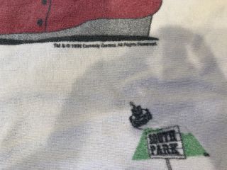 Vintage 1998 South Park Comedy Central Towel 54”x27” Franco Cartman Stan VGUC 4