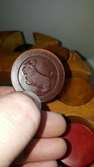 Antique Clay Poker Chips 3