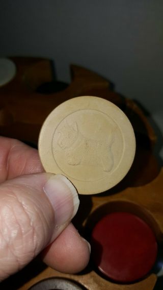 Antique Clay Poker Chips 4