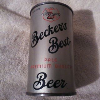 Beckers Best O\i Flat Top Beer Can