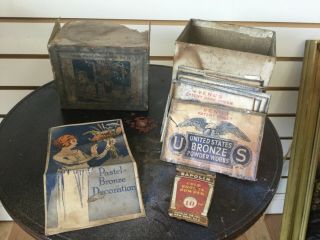 United States Bronze Powder Venus Antique Copper Box 7 Packs 1923