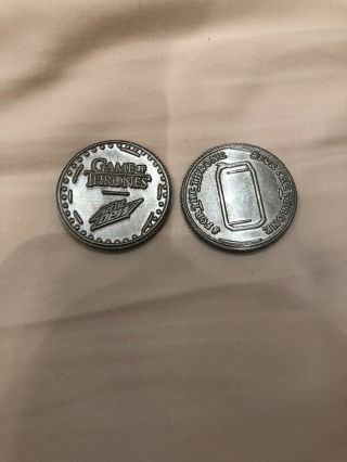 Game Of Thrones Mountain Dew A Can Has No Name Coin For The Throne
