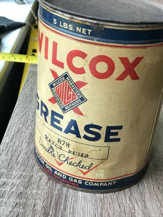 Wilcox Grease,  5 Lb Can,  Empty 4