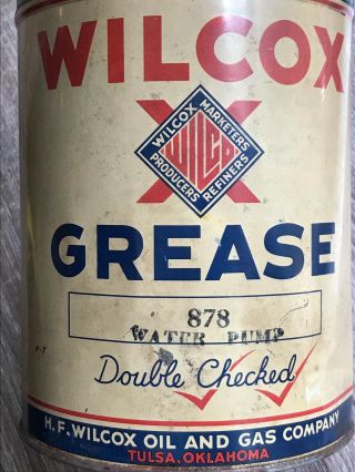 Wilcox Grease,  5 Lb Can,  Empty 5