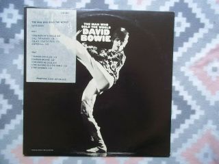 David Bowie Rca Lp The Man Who The World.  Timing Strip/insert Poster.