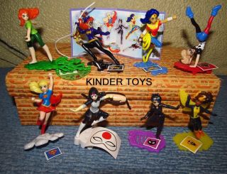 Kinder Surprise Complete Set: 2018 Hero Girls 8 Toys,  All Accesories