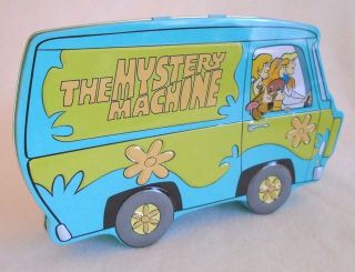 Vintage 1998 Cartoon Network Scooby Doo The Mystery Machine Van Tin Box