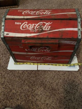Rare Vintage Coca Cola Wooden Crate Chest Box