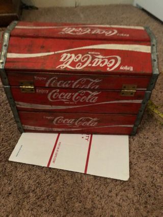 RARE Vintage COCA COLA Wooden Crate Chest Box 5