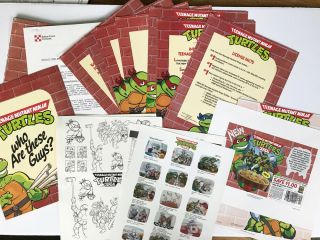 Teenage Mutant Ninja Turtles Cereal First Ralston Sales Kit 1989