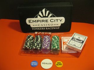 Nos Yonkers Raceway / Empire City Casino Hold Em Chips,  Cards,  Rare