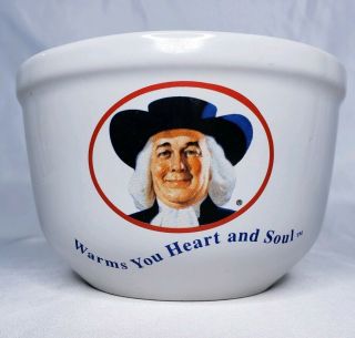 Vtg Quaker Oats Oatmeal Cereal Bowl 1999 Advertising Promotional