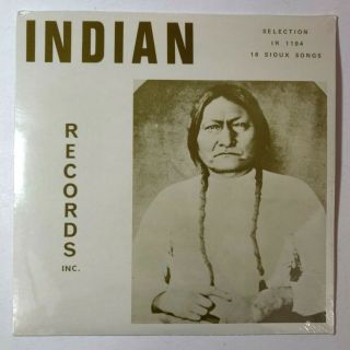 Indian Records Inc.  Ir 1194 " 16 Sioux Songs " Vinyl Lp -