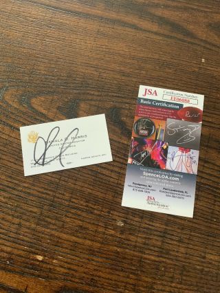 Kamala Harris Autographed Official Business Card Ca Senator President 2020 Proof