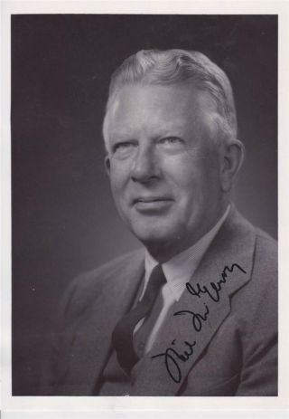 Neil Mcelroy (d.  1972) Signed 5x7 Photograph Autographed Photo Sec Of Defense Psa