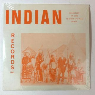 Indian Records Inc.  Ir 1190 " 16 Sioux (ft.  Peck) Songs " Vinyl Lp -