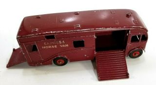 Vintage Dinky Supertoys 981 Maudsley Horse Box Made In England
