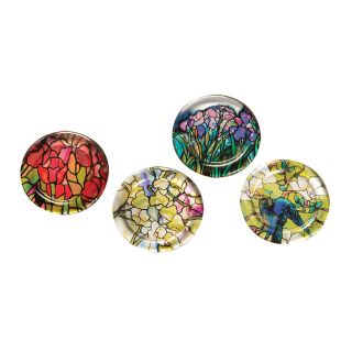 Metropolitan Museum Of Art Tiffany Glass Coasters - 4 Piece Set,  Gift Boxed