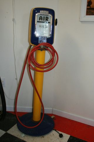 ECO FUNCTIONAL AIR METER TIREFLATOR WITH STAND RESTORED SUNOCO 3