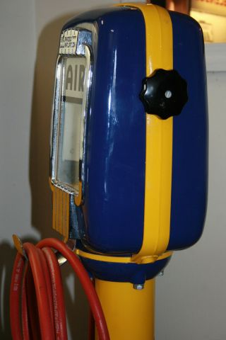 ECO FUNCTIONAL AIR METER TIREFLATOR WITH STAND RESTORED SUNOCO 4