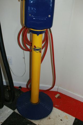 ECO FUNCTIONAL AIR METER TIREFLATOR WITH STAND RESTORED SUNOCO 5