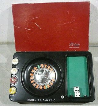 Shields B/o Roulette - O - Matic Casino Gambling Wheel Game W Box
