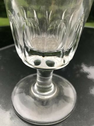 HIGHLAND SPRINGS BREWING RUETER CO STEMMED FLINT BEER GLASS MISSION HILL BOSTON 7