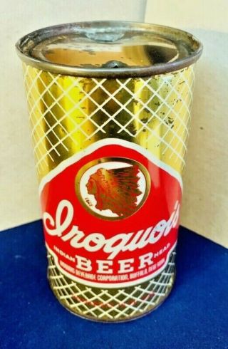 Iroquois Indian Head Beer Flat Top Beer Can,  Iroquois,  Buffalo,  Ny Usbc 85 - 40